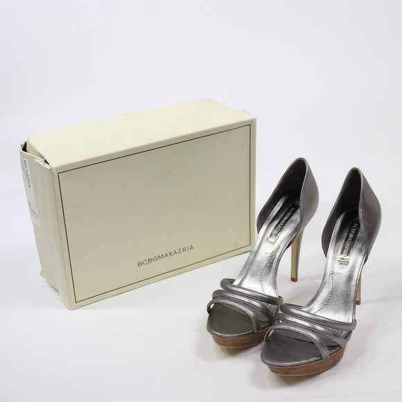 BCBGMAXAZRIA Pewter Metallic Ma-haisha Platforms - Picture 1 of 6